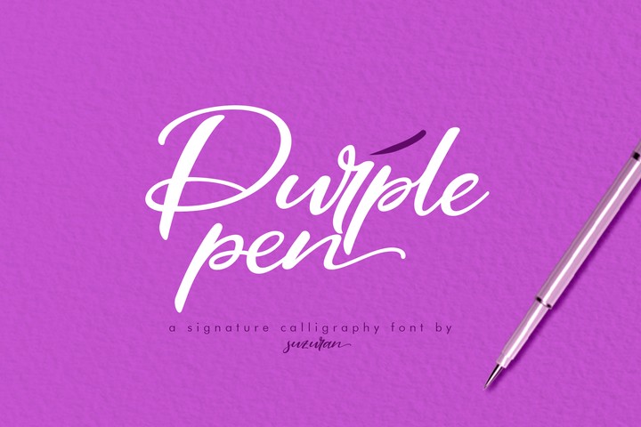 Шрифт Purple Pen